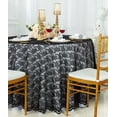 thumbnail image 1 of Wedding Linens Inc. 108" Round Lace Table Overlays, Lace Tablecloths, Lace Table Overlay Linens, Lace Table Toppers for Wedding Decorations, Events Banquet Party Supplies (1pc) - Black, 1 of 1