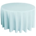 thumbnail image 1 of Wedding Linens Inc. 108" Round Premium(200 GSM) Polyester Linen Tablecloth - Baby Blue, 1 of 1