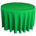 thumbnail image 1 of Wedding Linens Inc. 108" Round Premium(200 GSM) Polyester Linen Tablecloth - Emerald Green, 1 of 1