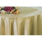 Wedding Linens Inc. 108 Round Satin Tablecloth Satin Table Cover Linens - Cappuccino