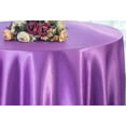 thumbnail image 1 of Wedding Linens Inc. 108" Round Satin Tablecloth Satin Table Cover Linens - Victoria Lilac, 1 of 1