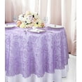 thumbnail image 1 of Wedding Linens Inc. 108" Round Seamless Embroidered Organza Table Overlay Tablecloth - Lavender, 1 of 1