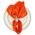 thumbnail image 1 of Wedding Linens Inc. (10pcs) 20'' x 20" Heavy Duty Satin Table Napkins Napkin for wedding Party Decorations Events- Orange, 1 of 1