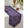 thumbnail image 1 of Wedding Linens Inc. 12" x 108" Chantilly Lace Table Runner for Wedding, Events, Décor and Home Decoration use - EggPlant, 1 of 1