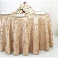 thumbnail image 1 of Wedding Linens Inc. 120" Round Seamless Ribbon Taffeta Tablecloth for Wedding, Luxury Events, Party use - Champagne, 1 of 1