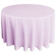 thumbnail image 1 of Wedding Linens Inc. 132'' Round Premium (200 GSM) Polyester Linen Tablecloth - Lavender, 1 of 1