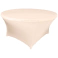 thumbnail image 1 of Wedding Linens Inc. (200 GSM) Premium 6 FT (72")Round Spandex Stretch Fitted Table Cover Tablecloths - Blush Pink, 1 of 1