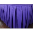 thumbnail image 1 of Wedding Linens Inc. 21 Ft x 21 in Accordion Pleat Polyester Table Skirt for Rectangle or Round Tables, for Home Decor Wedding Birthday - Regebcy Purple, 1 of 1