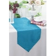 thumbnail image 1 of Wedding Linens Inc. (2pcs) 13"x108" Crushed Crinkle Taffeta Table Runner - Turquoise, 1 of 1