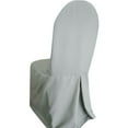 thumbnail image 1 of Wedding Linens Inc. (2pcs) Polyester Banquet Chair Cover - Silver/Gray, 1 of 1