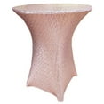 thumbnail image 1 of Wedding Linens Inc. 30" x 42" Cocktail Highboy Sequin Spandex Stretch Elastic Lycra Table Cover Tablecloth for Party Wedding Events Décor use - Blush Pink, 1 of 1