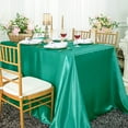 thumbnail image 1 of Wedding Linens Inc. 54" x 108" Satin Rectangular Table Cover Tablecloth - Jade, 1 of 1