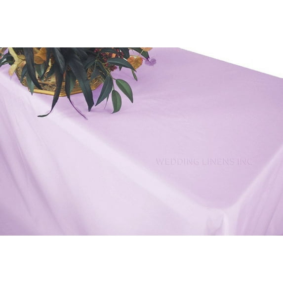 Wedding Linens Inc. 54"x96" Rectangular Polyester Table Cover Tablecloth for event, wedding, decoration use - Lavender
