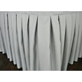 thumbnail image 1 of Wedding Linens Inc. 6ft Polyester Table Skirt for Rectangle or Round Tables, for Home Decor Wedding Birthday-Silver/Gray, 1 of 1