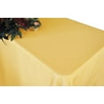 thumbnail image 1 of Wedding Linens Inc. 72" x 120" Heavy Duty(200 GSM) Rectangular Polyester Linen Tablecloth - Gold, 1 of 1