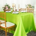 thumbnail image 1 of Wedding Linens Inc. 72" x 120" Satin Rectangular Table Cover Tablecloth - Key Lime, 1 of 1