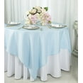 thumbnail image 1 of Wedding Linens Inc. 72" x 72" Square Polyester Table Overlays Toppers - Baby Blue, 1 of 1