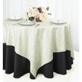 thumbnail image 1 of Wedding Linens Inc. 72"x72" Square Versailles Damask Jacquard Polyester Linen Tablecloth Table Overlays Toppers - Ivory, 1 of 1