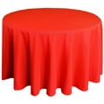 thumbnail image 1 of Wedding Linens Inc. 90" Premium(200 GSM) Round Polyester Linen Tablecloth for Wedding, Party, Events, Party, Home use - Red, 1 of 1