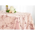 thumbnail image 1 of Wedding Linens Inc. 90" x 132'' Rectangular Ribbon Taffeta Tablecloth for Wedding, Luxury Events, Party use - Blush Pink, 1 of 1