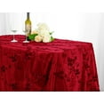 thumbnail image 1 of Wedding Linens Inc. 90" x 156'' Rectangular Ribbon Taffeta Tablecloth for Wedding, Luxury Events, Party use - Apple Red, 1 of 1
