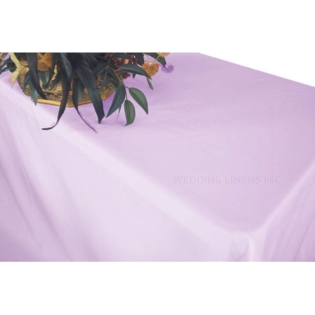 Wedding Linens Inc. 90"x132" Premium(200 GSM) Rectangular Polyester Tablecloth for Wedding, Party, Event, Decorations - Lavender