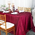 thumbnail image 1 of Wedding Linens Inc. 90"x156" Rectangular Seamless Crushed Crinkle Taffeta Crinkle Tablecloth - Burgundy, 1 of 1