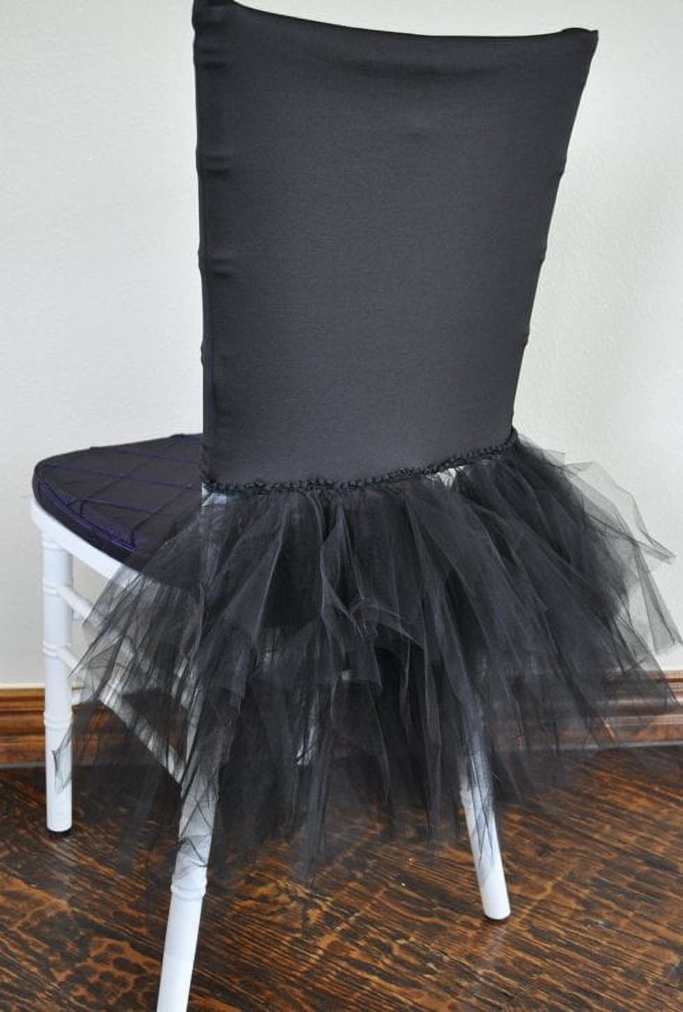Wedding Linens Inc. Chiavari Chair Cover Ballerina Tulle Tutu Spandex