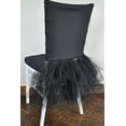 thumbnail image 1 of Wedding Linens Inc. Chiavari Chair Cover Ballerina Tulle Tutu Spandex Stretch Chair Covers for Wedding, Events, Décor, Celebration and Home Decoration - Black, 1 of 1