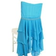thumbnail image 1 of Wedding Linens Inc. Chiavari Chiffon Chair Covers Chair Cover - Turquoise, 1 of 1