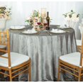 thumbnail image 1 of Wedding Linens Inc. Wholesale 108" Round Seamless Italian Velvet Tablecloth - Silver, 1 of 1
