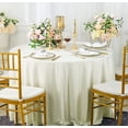 thumbnail image 1 of Wedding Linens Inc. Wholesale Scuba Wrinkle Free 120" Round Table Cover Tablecloth - Ivory, 1 of 1