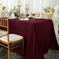 thumbnail image 1 of Wedding Linens Inc. Wholesale Scuba Wrinkle Free 90" x 156" Rectangular Table Cover Tablecloth - Burgundy, 1 of 1