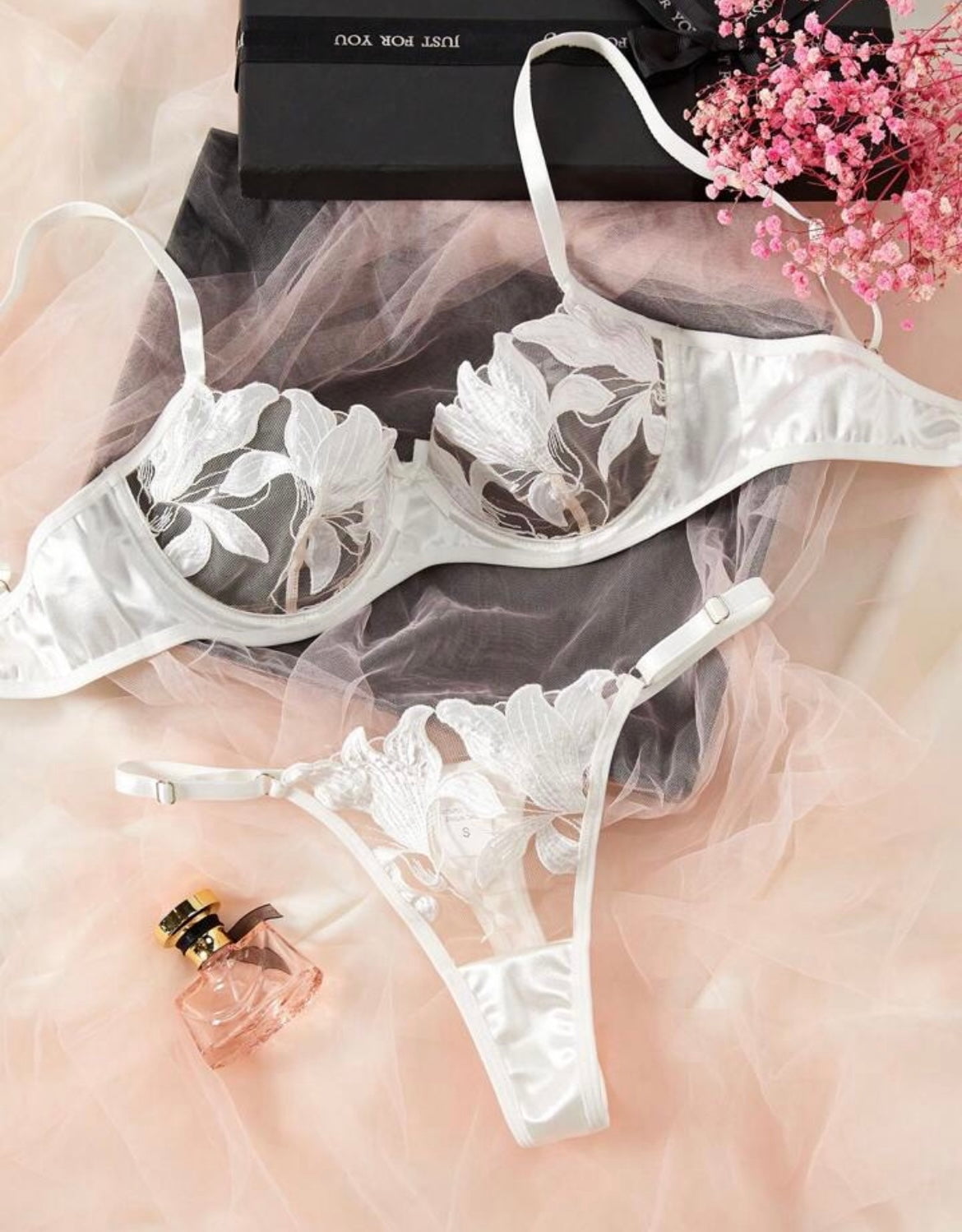 Wedding Lingerie White Floral Set Walmart wedding-lingerie-white-floral-set-walmart