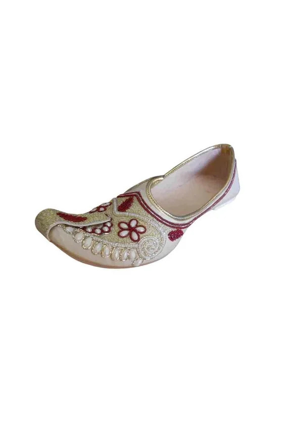 Wedding Men Shoes Leather Handmade Indian Mojaries Loafers Jutties Flats US 6
