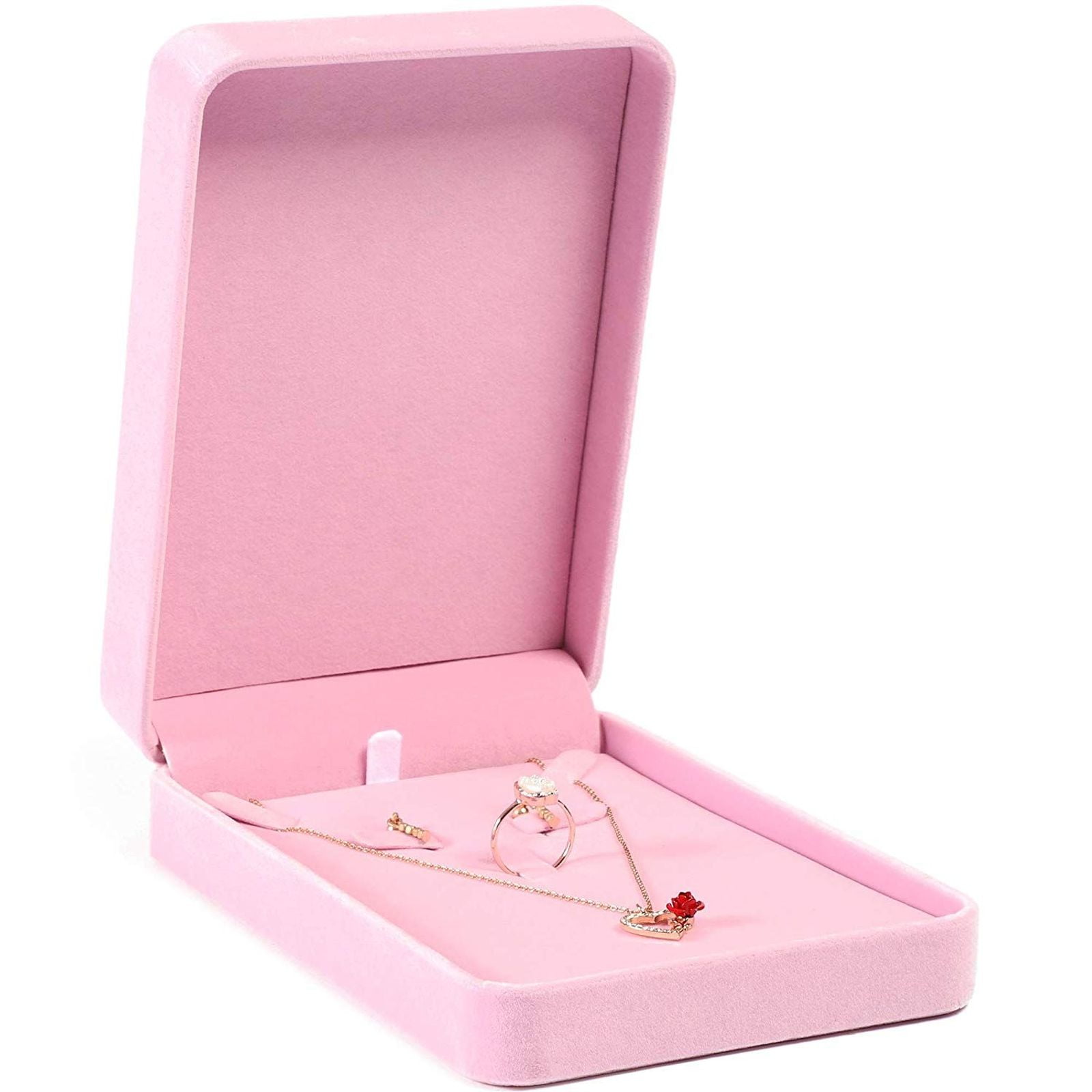 1 Piece Small Jewelry Box Velvet Wedding Ring Box Necklace Display Box Cute  Bear Gift Box Container Case For Jewelry Packaging