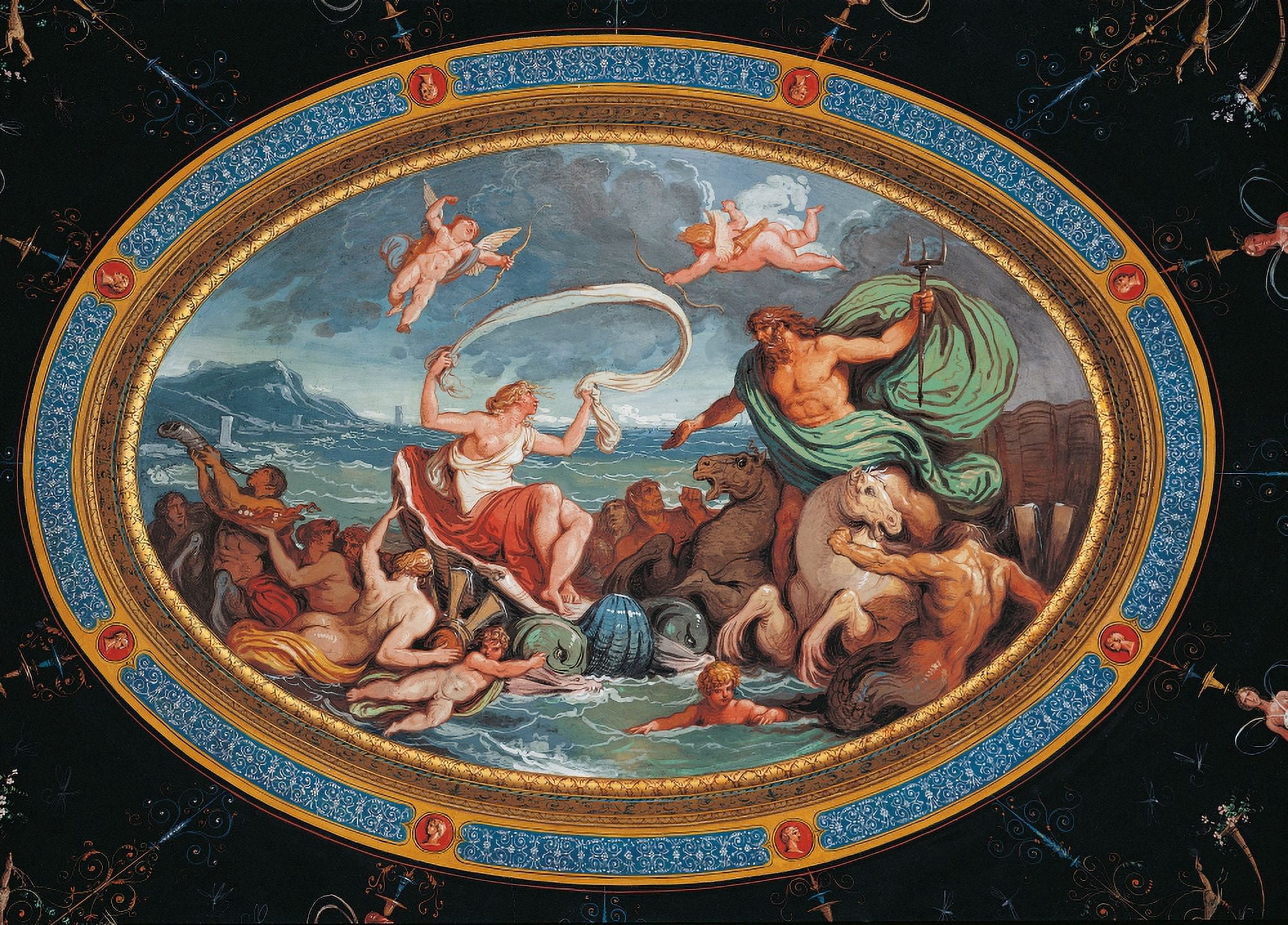Wedding Of Neptune And Amphitrite Canvas Art -  (24 x 18)