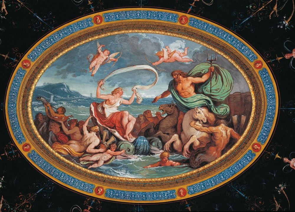 Wedding Of Neptune And Amphitrite Canvas Art - (36 x 24)
