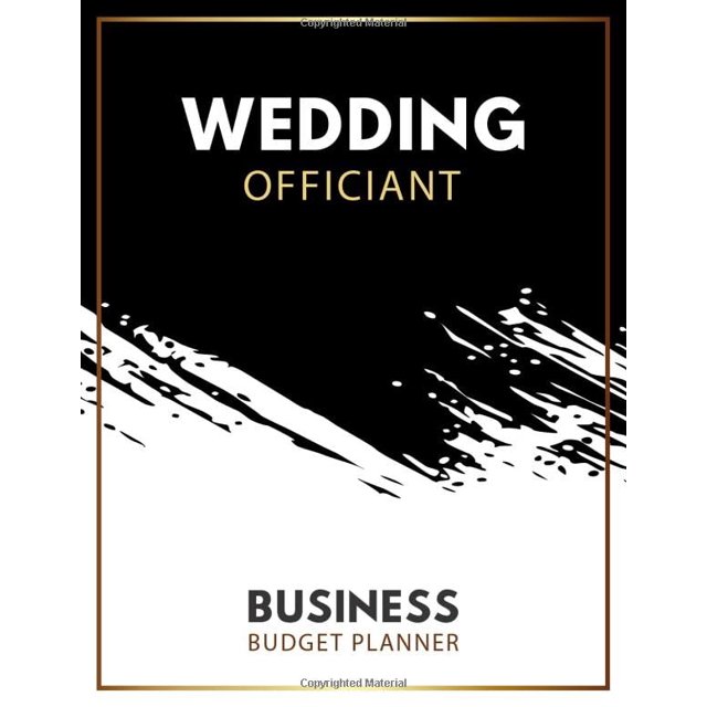 Wedding Officiant Business budget planner Small Business Expense