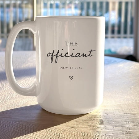 Wedding Officiant Coffee Mug Personalized Officiant Proposal Cup Wedding Day Appreciation