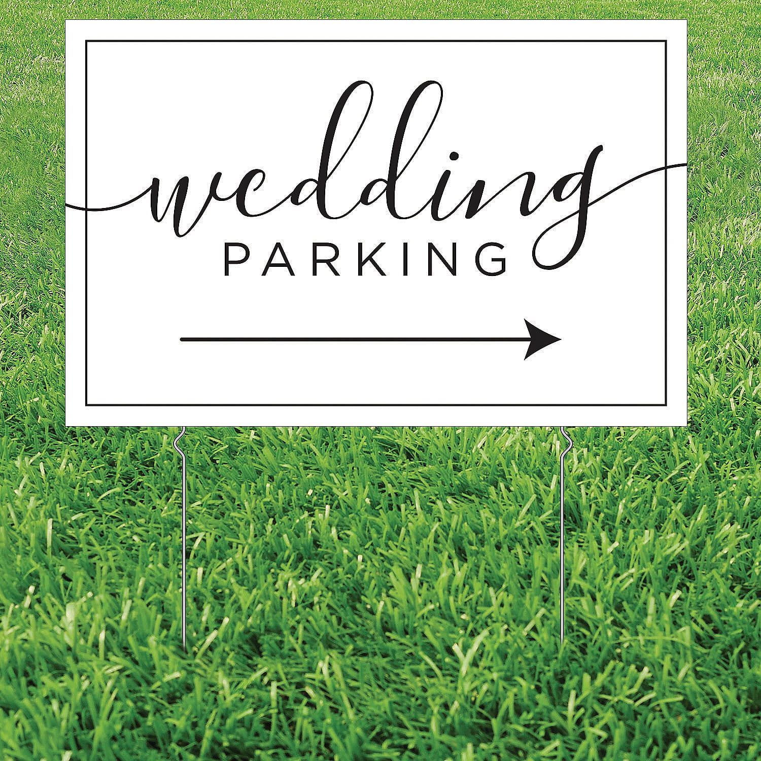 Wedding Parking Yard Sign, Party Decor, Wedding, 1 Pieces