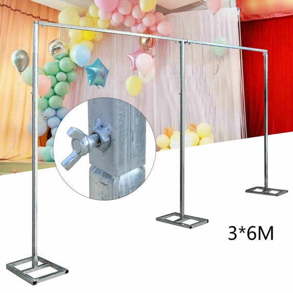 Wedding Party Backdrop Stand Pipe Kit Background Support System Curtain Frame