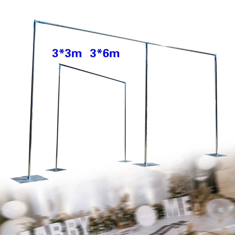 Wedding Party Backdrop Stand Pipe Kit Curtain Frame Telescopic Backdrop