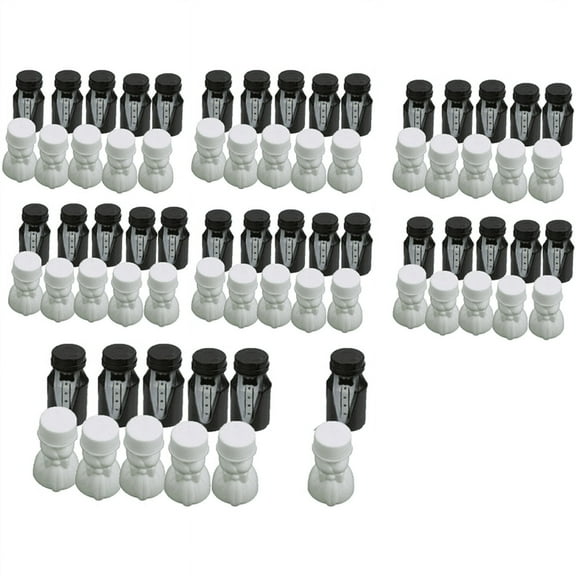 Wedding Party Bride and Groom Bubble Bottle 3 Sets (72Pcs)