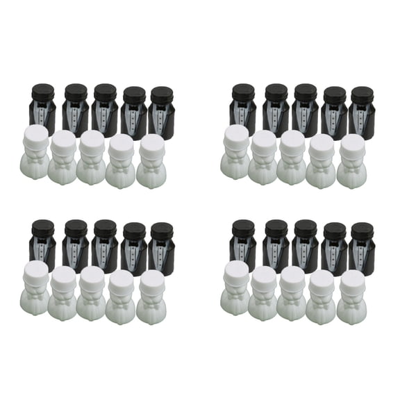 Wedding Party Bride and Groom Bubble Bottle 4 Sets (96Pcs)