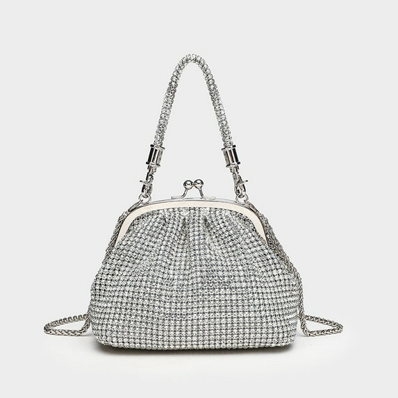 Wedding Party Clutch Purse Women's Evening Bag Sparkly Rhinestone Purse Chain Clutch Purse Bag Party Prom Wedding Purse