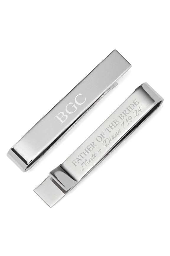 Wedding Party Engravable Tie Bar