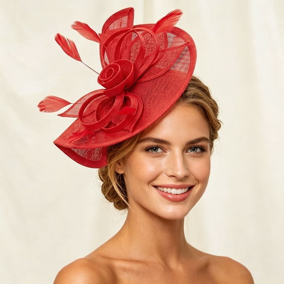 Wedding Party Fascinator Headpiece Hat for Ladies Day Events Fall Things for Women