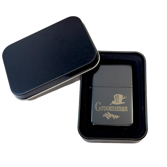 Wedding Party Gifts BEST MAN GROOMSMAN (Flasks and Lighters)