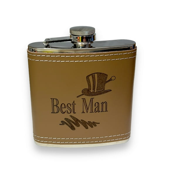 Wedding Party Gifts BEST MAN GROOMSMAN (Flasks and Lighters)